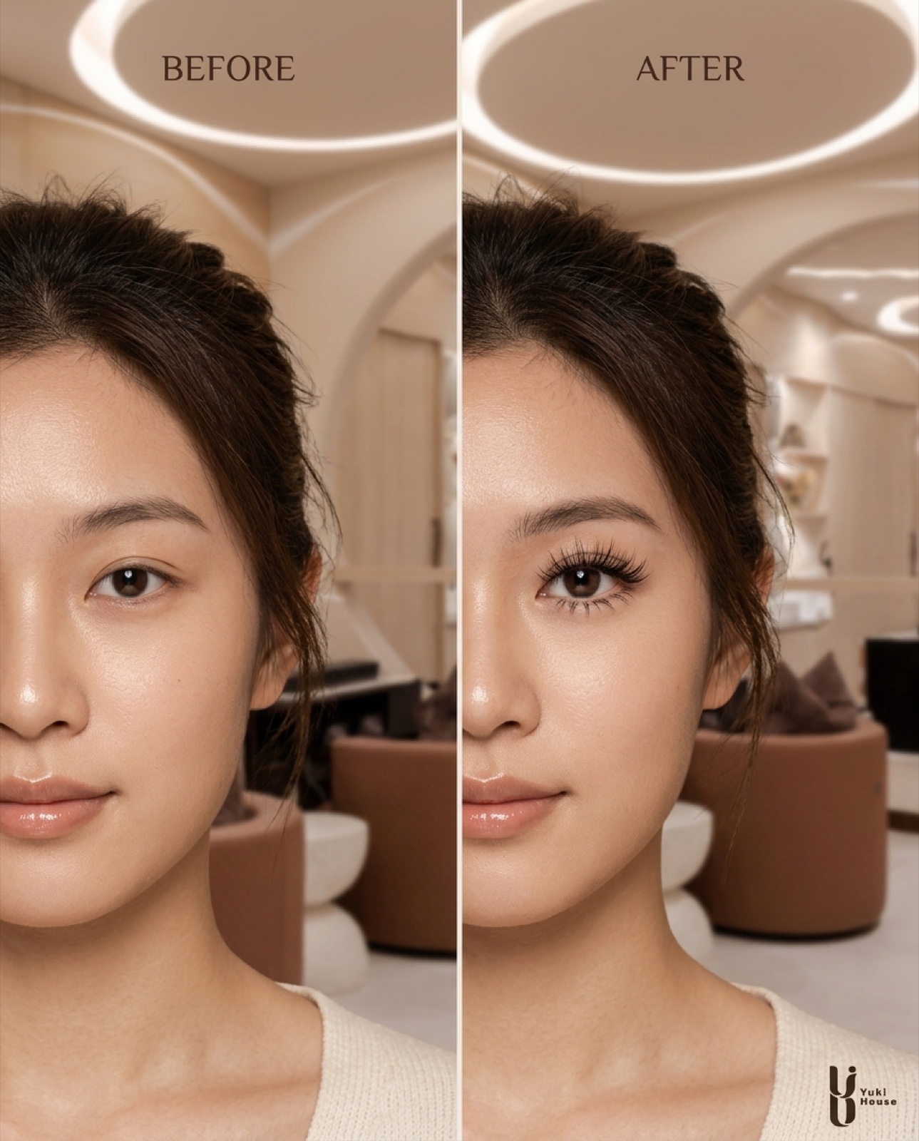 Lash extensions at Yuki House Melbourne